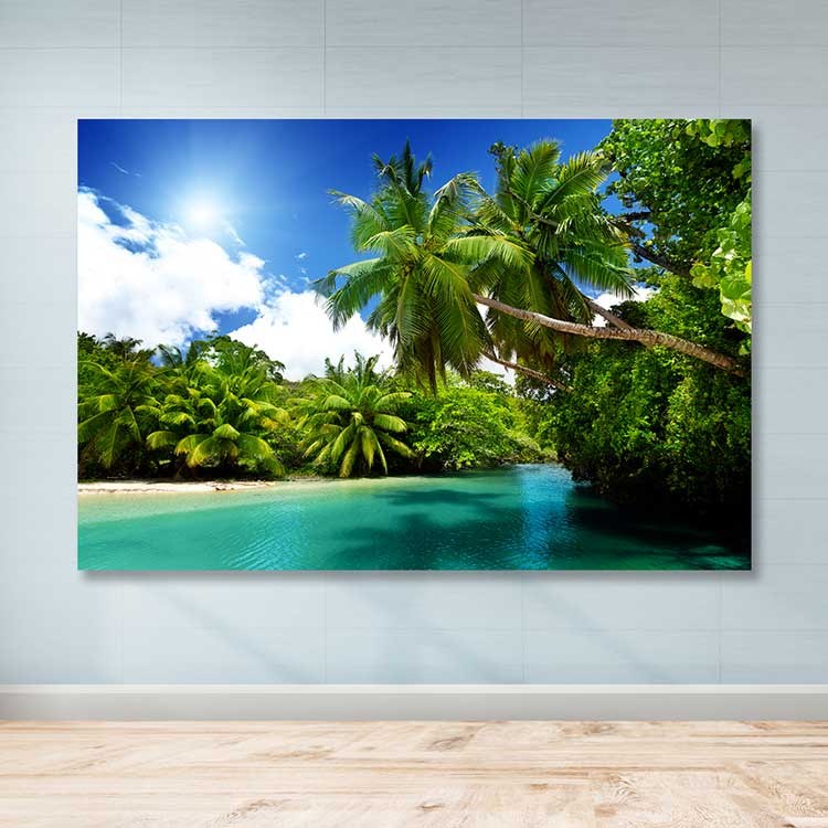 Quadro em Tela Decorativa Multicolor 100x140 cm – Canvas 100% com Moldura de Madeira (3–4 cm)