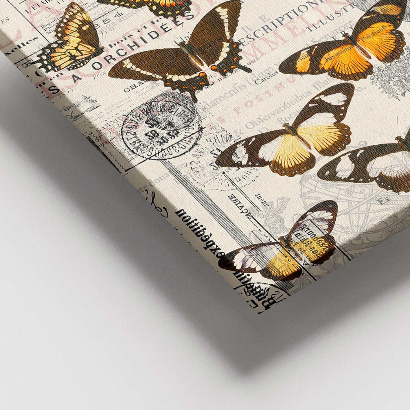 Quadro Decorativo em Tela (100% Canvas) Multicolor 100x140 cm com Moldura de Madeira