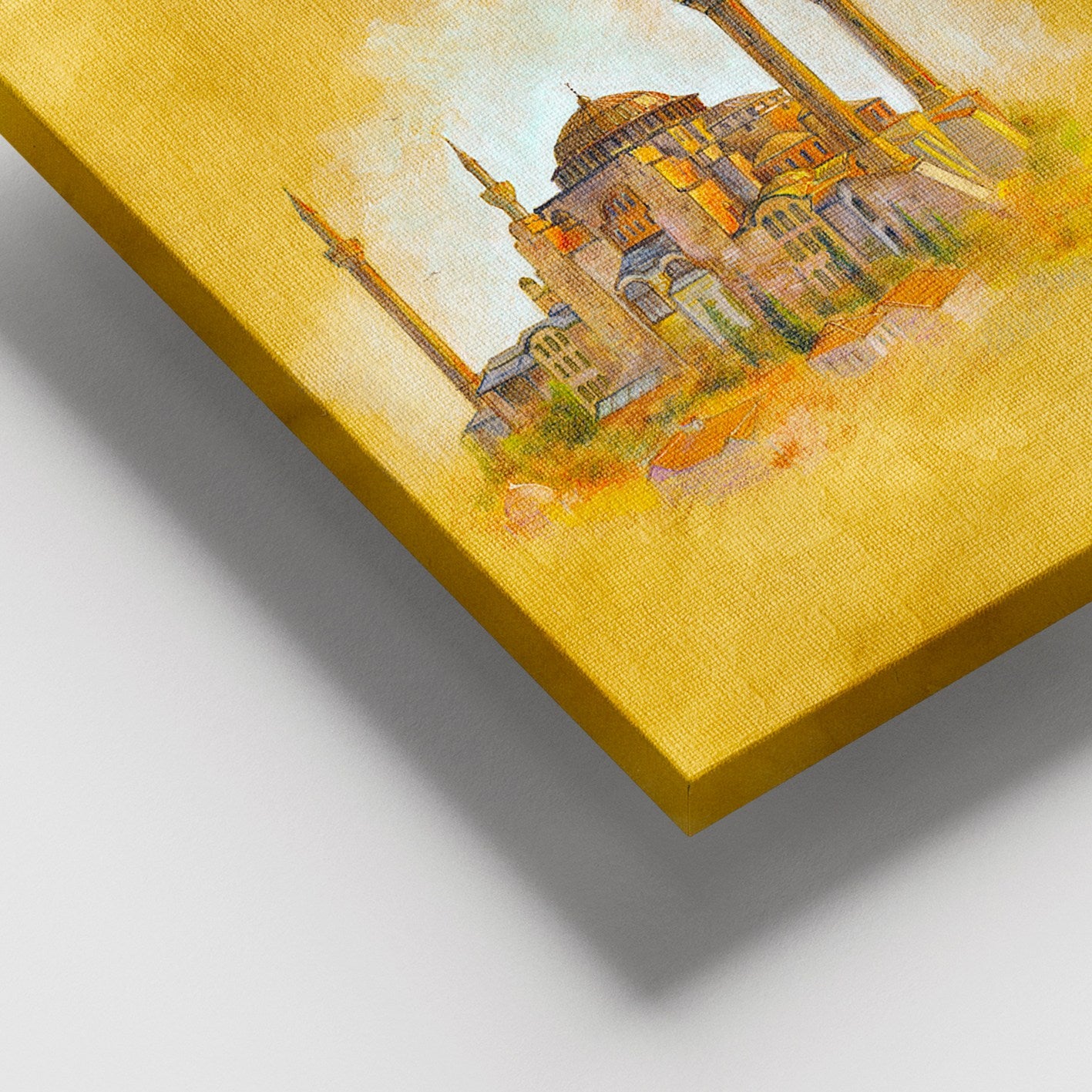 Quadro em Tela Decorativa Multicolor 100 x 140 cm com Moldura de Madeira (3–4 cm) – 100% Tela