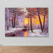 Tela Decorativa em Canvas Multicolor 100x140 cm com Moldura de Madeira (3–4 cm), 3,8 kg