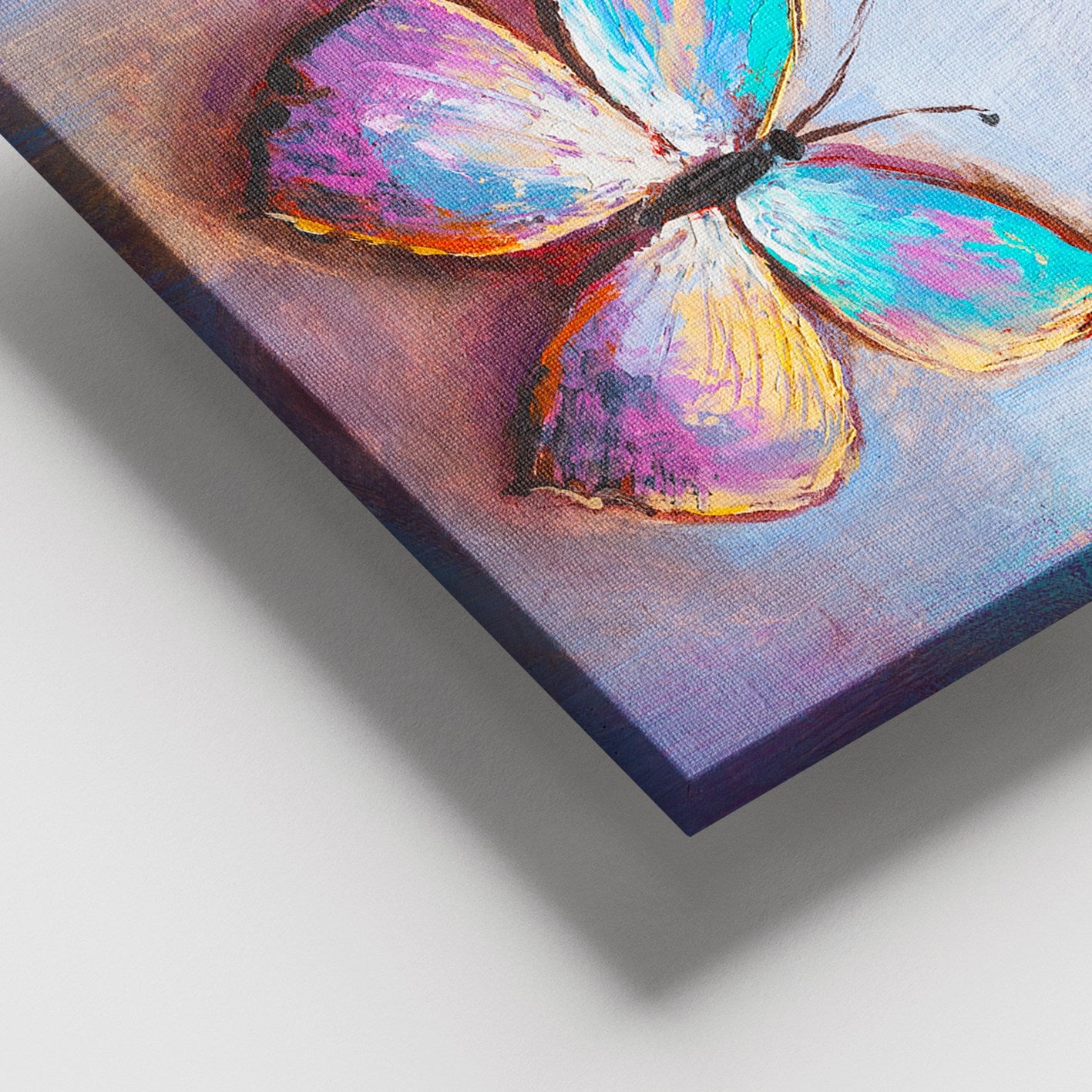 Tela Decorativa Multicolor 100x140 cm com Moldura em Madeira (3–4 cm) – 100% Canvas