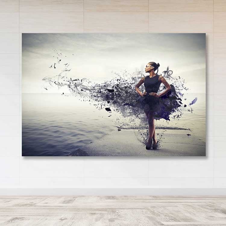 Tela Decorativa Multicolor 100x140 cm | 100% Canvas | Moldura de Madeira 3–4 cm