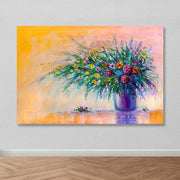 Quadro em Tela Decorativo Multicolor 100x140 cm com Moldura de Madeira (3–4 cm) – 100% Canvas