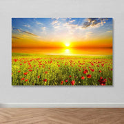Quadro Decorativo em Tela (Canvas) Multicolor com Moldura de Madeira 100x140 cm