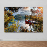 Tela Decorativa Multicolor 100x140 cm com Moldura em Madeira (3–4 cm)