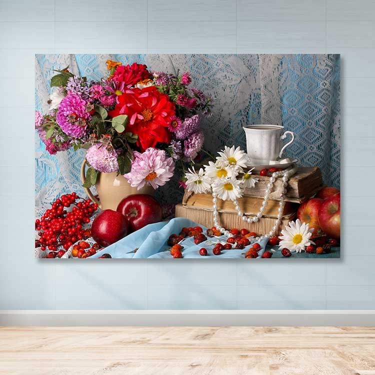 Tela Decorativa Multicolor 100x140 cm com Moldura de Madeira (3–4 cm) – 100% Tela | DEV02291100140