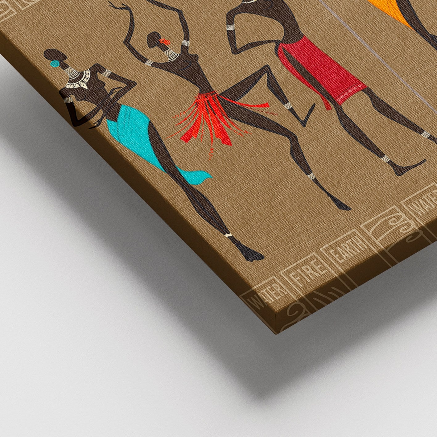 Quadro em Tela Decorativa Multicolor 100x140 cm, 100% Canvas, Moldura de Madeira 3–4 cm