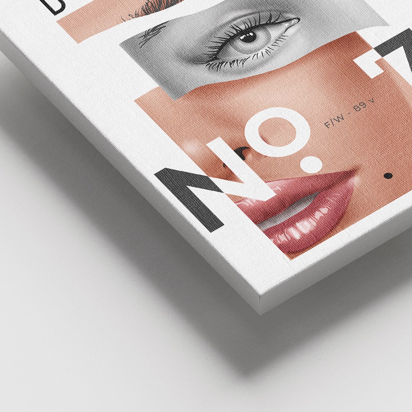 Quadro em Tela Decorativo Multicolor 100 x 140 cm com Moldura de Madeira (3–4 cm), Tela 100%