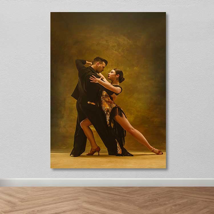 Quadro em Tela 100% Canvas Multicolor com Moldura de Madeira (3–4 cm) – 100 x 140 cm