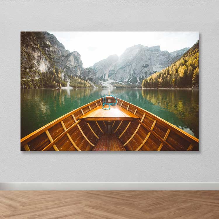 Quadro em Tela Decorativo Multicolor, 100x140 cm, Moldura de Madeira (3–4 cm)