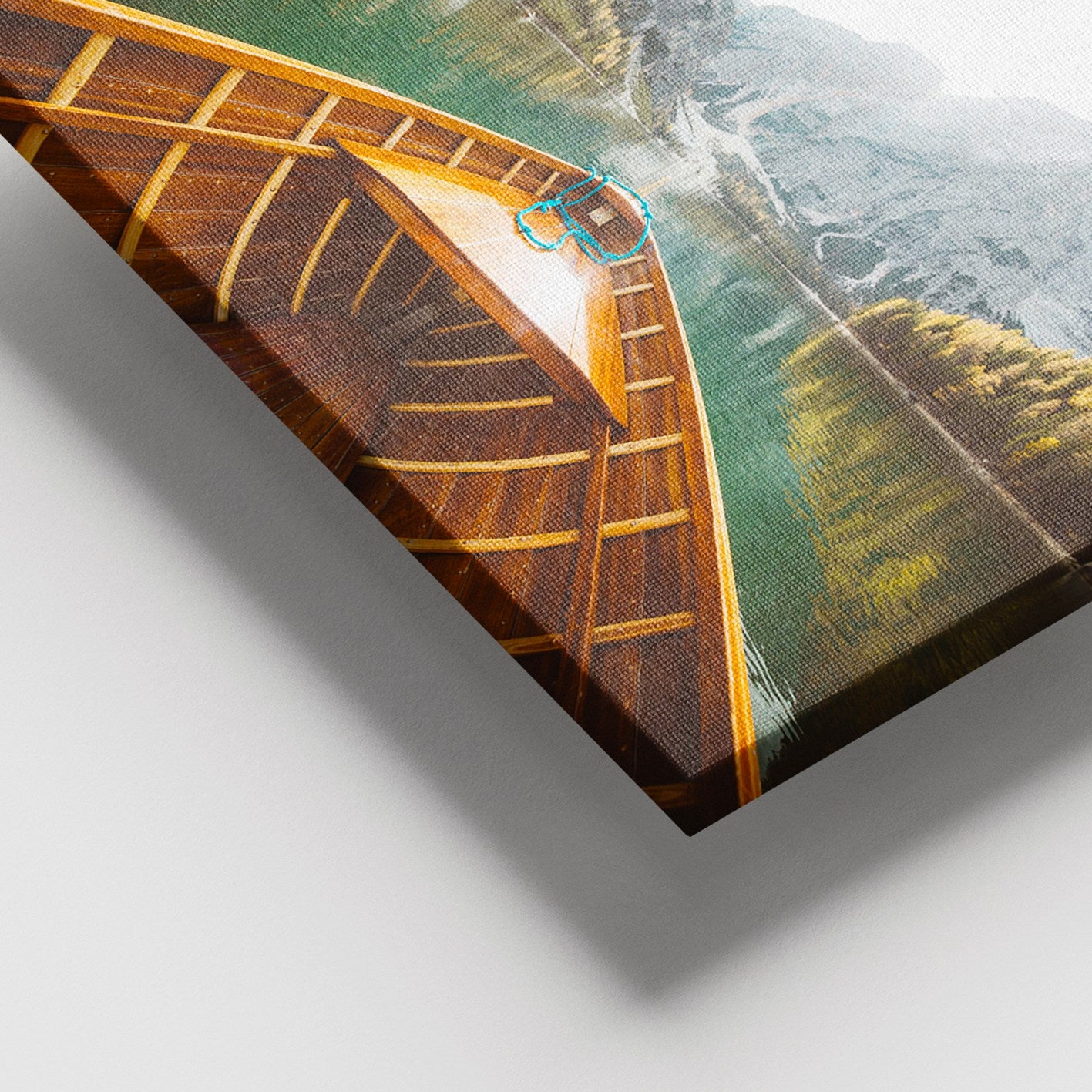 Quadro em Tela Decorativo Multicolor, 100x140 cm, Moldura de Madeira (3–4 cm)