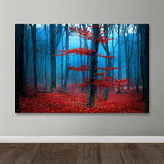 Tela Decorativa em Canvas Multicolor 100 x 140 cm com Moldura de Madeira (3–4 cm)