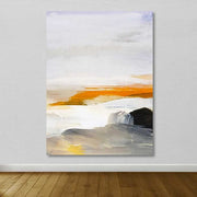 Quadro em Tela Decorativo Multicolor com Moldura de Madeira (3–4 cm) – 100 x 140 cm