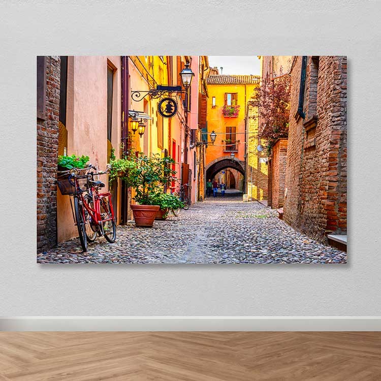 Tela Decorativa em Canvas 100% com Moldura 100% Madeira, Multicolor, 100 x 140 cm