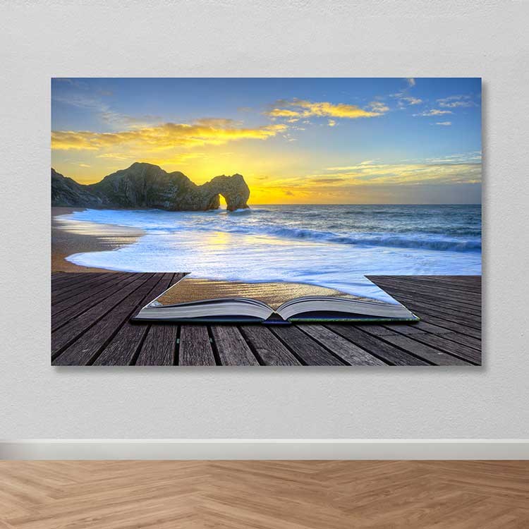 Quadro Decorativo em Tela 100% Canvas com Moldura de Madeira (3–4 cm), Multicolor, 100 x 140 cm – DEV02317100140