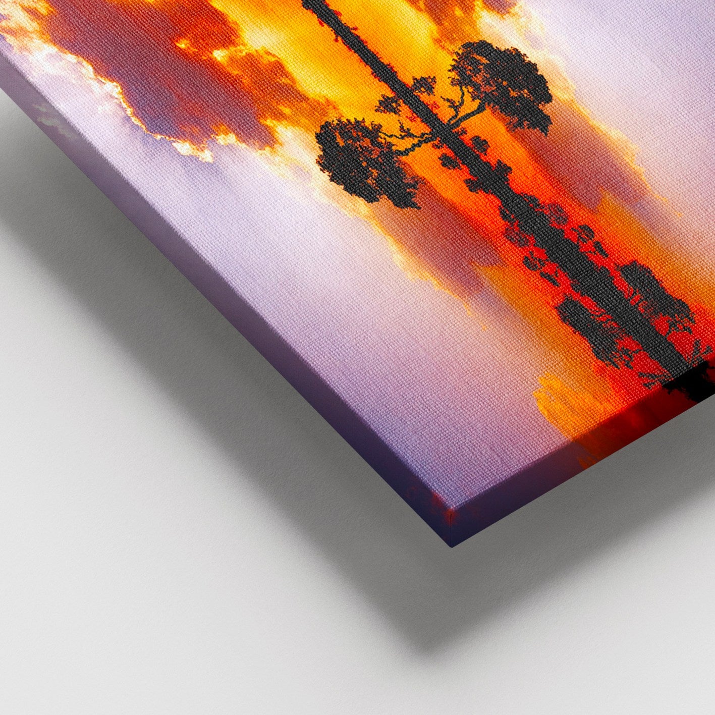 Quadro em Tela Decorativa Multicolor 100x140 cm com Moldura em Madeira (3–4 cm) – 100% Canvas