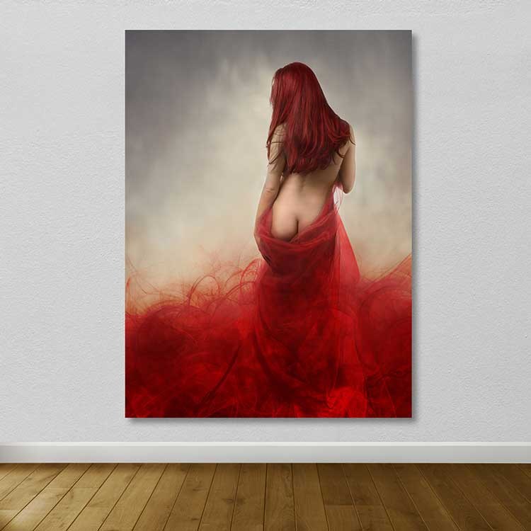 Tela Decorativa em Canvas 100% com Moldura de Madeira (3–4 cm) – Multicolor, 100 x 140 cm – DEV02319100140