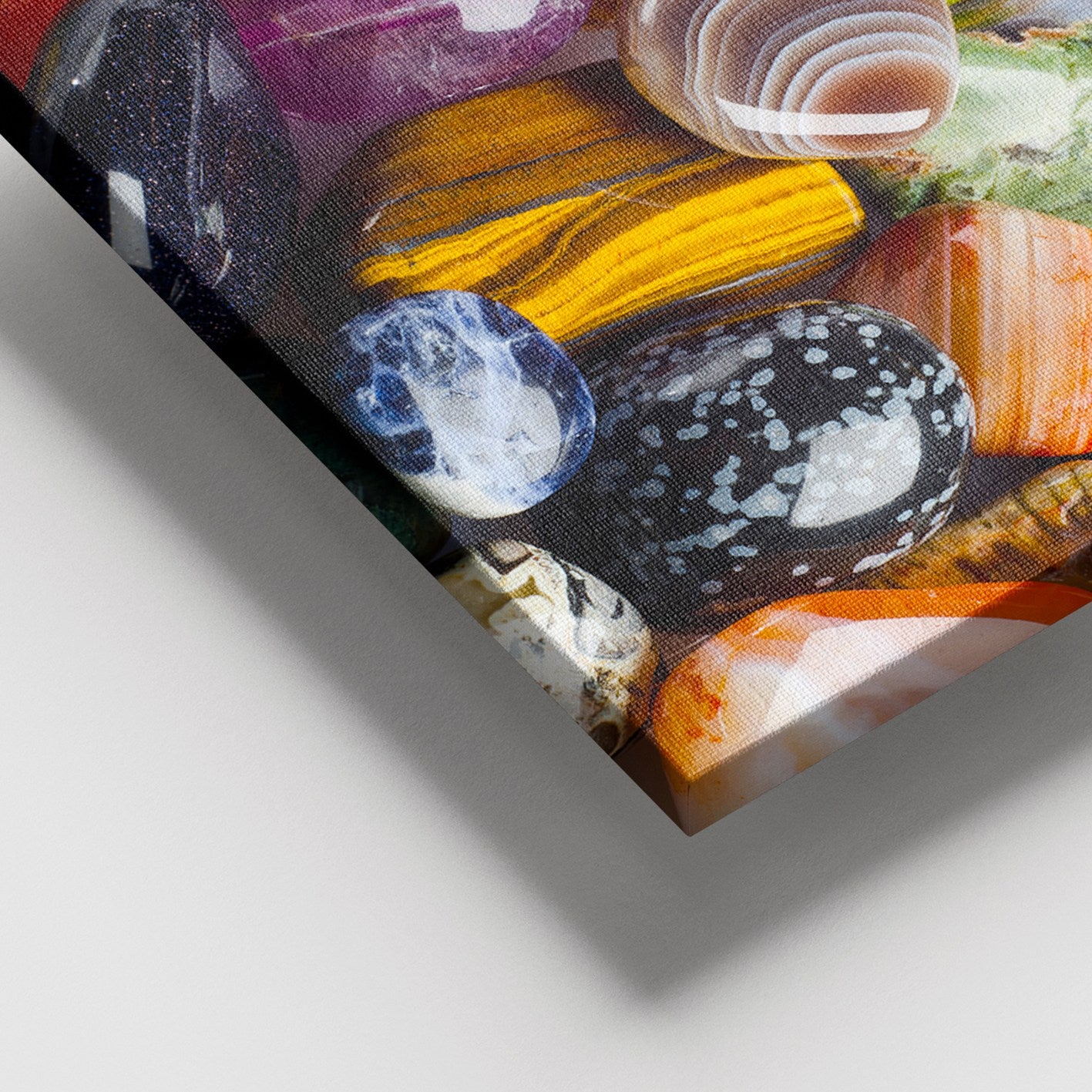 Quadro em Tela Decorativa Multicolor 100x140 cm com Moldura de Madeira (3–4 cm)