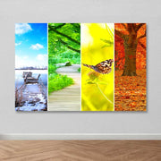 Tela Decorativa em Canvas 100% Multicolor com Moldura de Madeira (3–4 cm), 100 x 140 cm