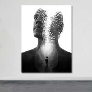 Tela Decorativa em Canvas Multicolor 100x140 cm com Moldura de Madeira (3–4 cm) – DEV02324100140