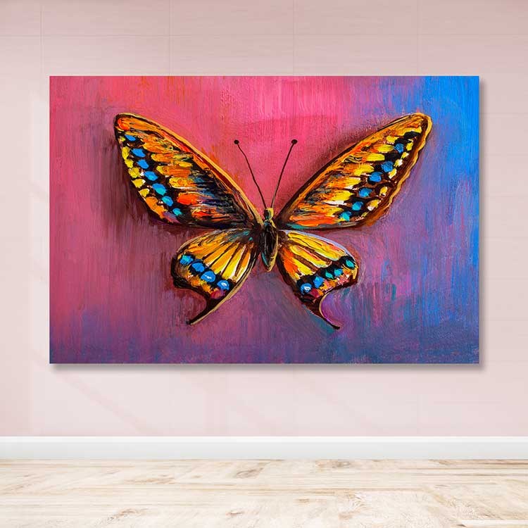 Tela Decorativa em Canvas Multicolor 100x140 cm com Moldura de Madeira (3–4 cm) – Ref. DEV02325100140