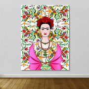 Quadro em Tela Decorativo, 100% Lona, Moldura de Madeira (3–4 cm), Multicolor, 100 x 140 cm