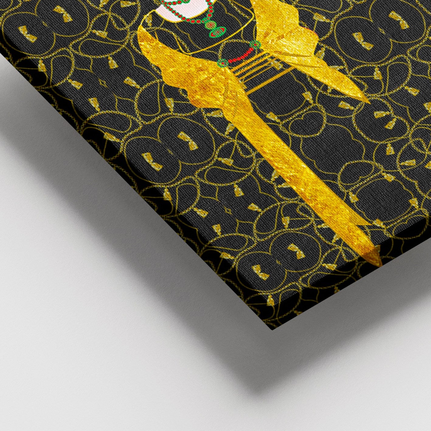 Quadro em Canvas Decorativo Multicolor 100x140 cm com Moldura de Madeira (3–4 cm)