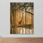 Tela Decorativa Multicolor 100x140 cm com Moldura de Madeira (3–4 cm), 100% Canvas