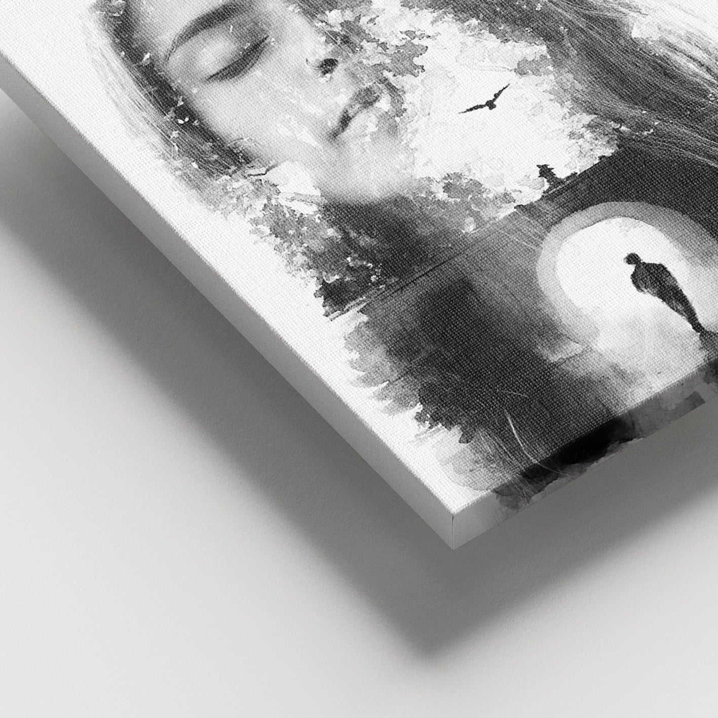 Tela Decorativa em Canvas 100% Multicolor com Moldura de Madeira (3–4 cm), 100x140 cm