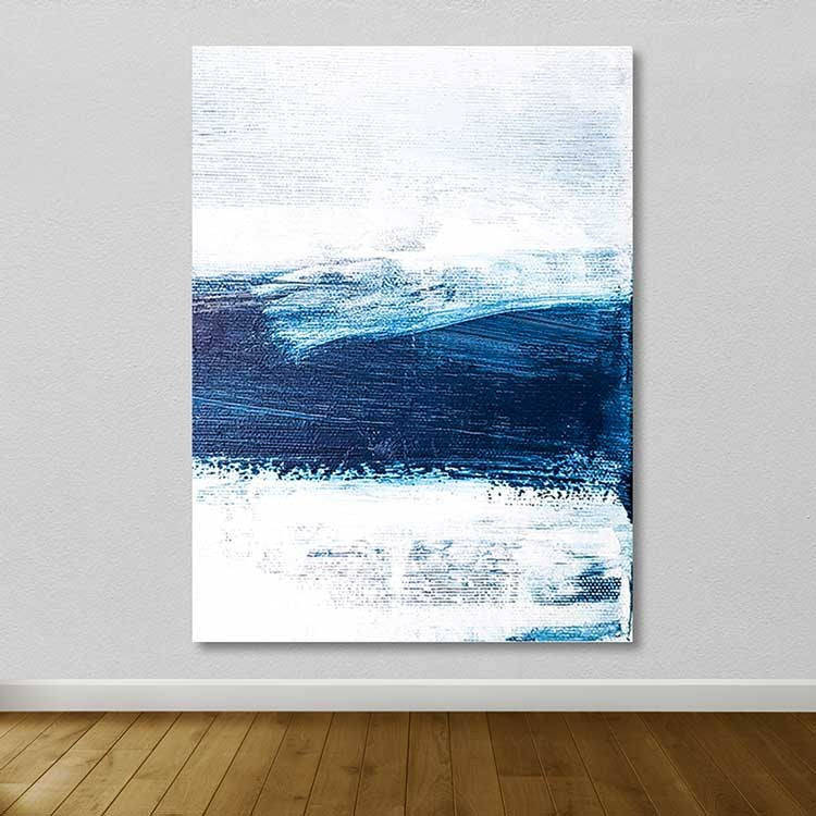 Quadro em Tela Decorativo Multicolor 100x140 cm com Moldura de Madeira (3–4 cm)