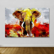 Tela Decorativa em Canvas Multicolor 100x140 cm com Moldura de Madeira (3–4 cm)