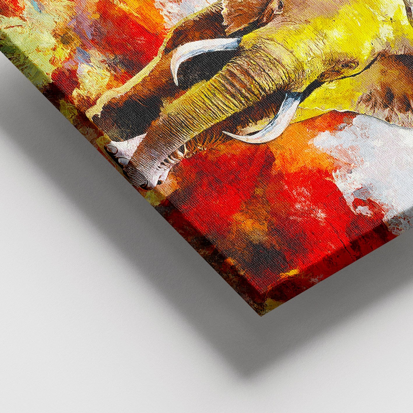 Tela Decorativa em Canvas Multicolor 100x140 cm com Moldura de Madeira (3–4 cm)