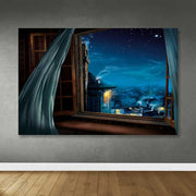 Quadro Decorativo em Tela Multicolor 100x140 cm com Moldura de Madeira (3–4 cm) – Ref. 205DNT1340