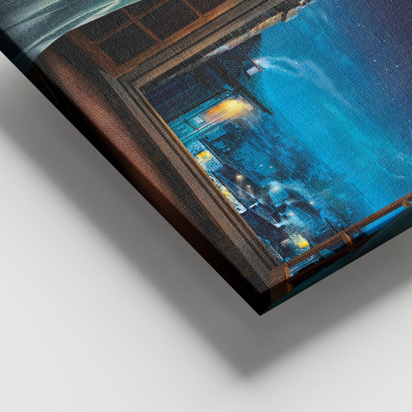 Quadro Decorativo em Tela Multicolor 100x140 cm com Moldura de Madeira (3–4 cm) – Ref. 205DNT1340