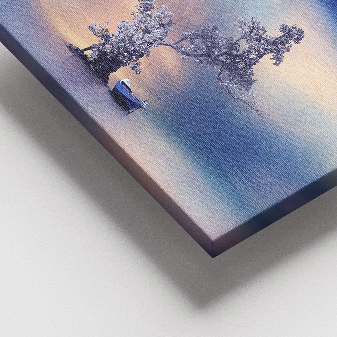 Quadro em Tela Decorativo Multicolor, Lona 100%, Moldura de Madeira (3–4 cm), 100 x 140 cm