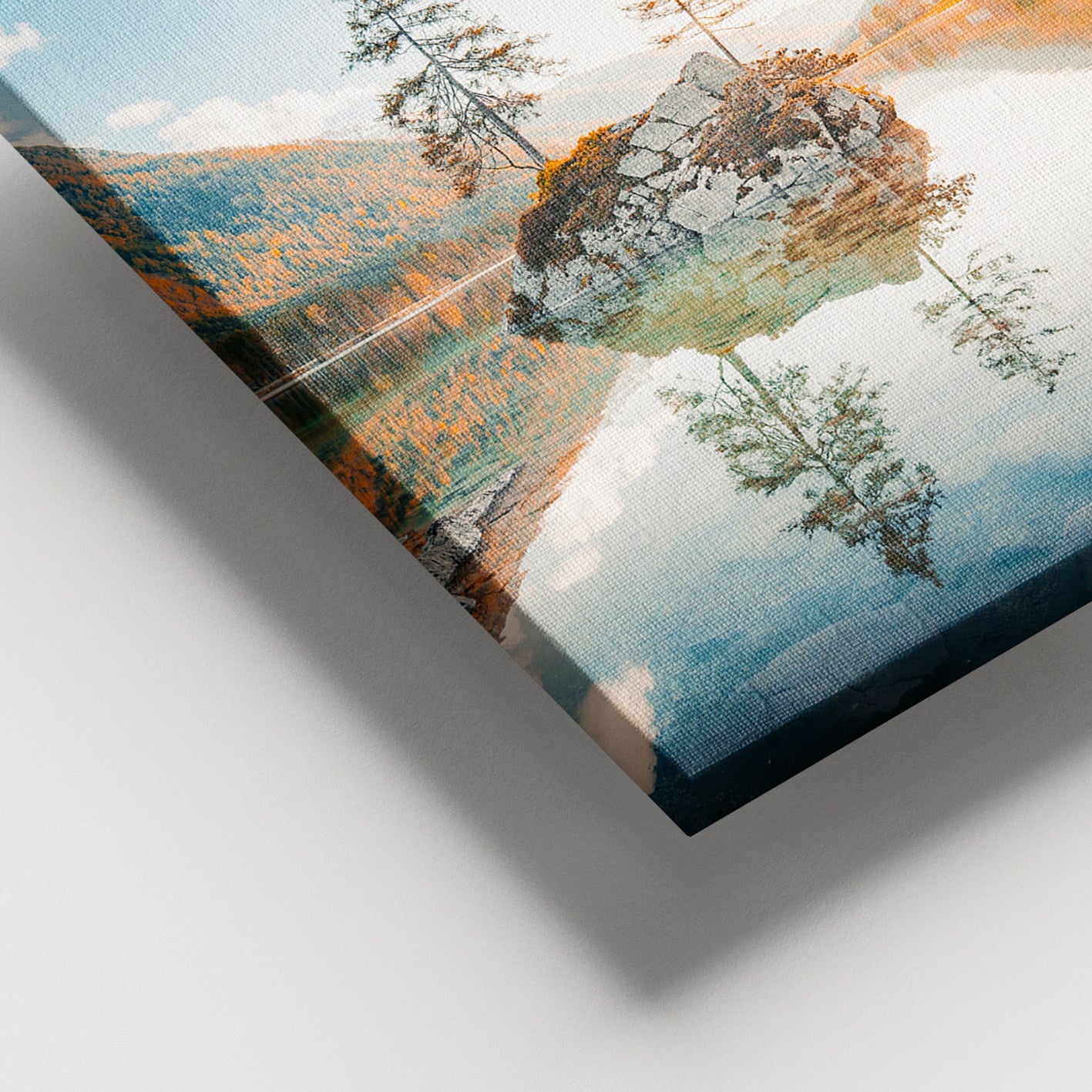 Tela Decorativa em Canvas 100x140 cm com Moldura de Madeira (3-4 cm), Multicolor