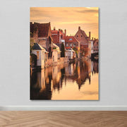 Tela Decorativa Multicolor 100x140 cm com Moldura de Madeira (3-4 cm)