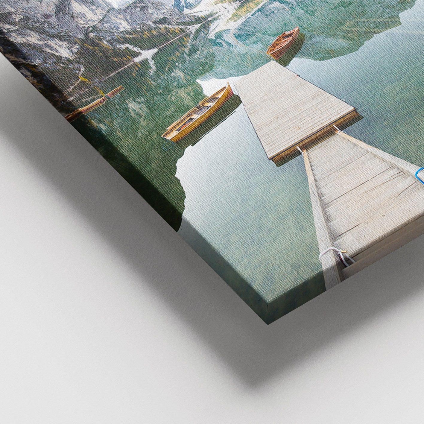 Quadro em Tela Decorativo Multicolor, Moldura de Madeira (3–4 cm), 100 x 140 cm