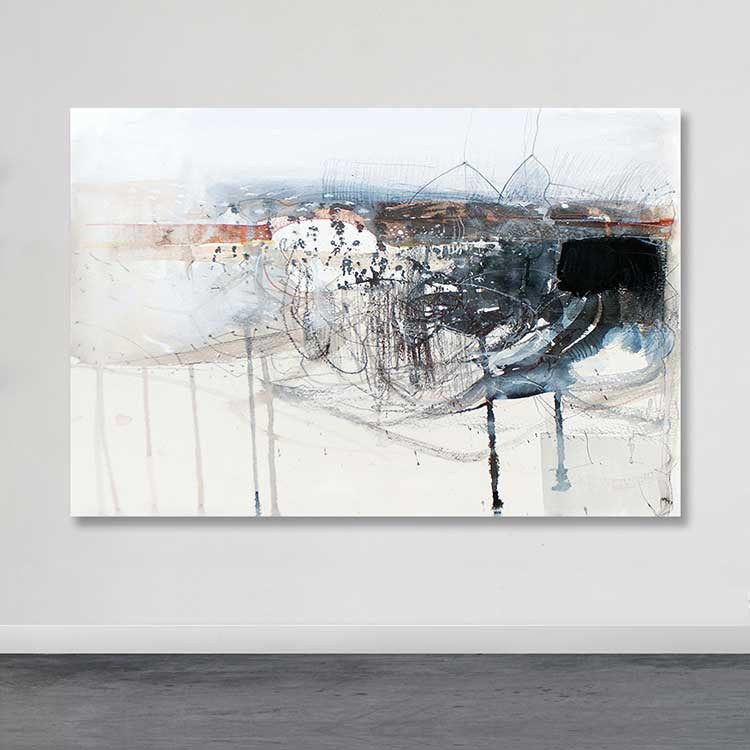 Tela Decorativa Multicolor 100 x 140 cm – 100% Canvas com Moldura de Madeira (3–4 cm)