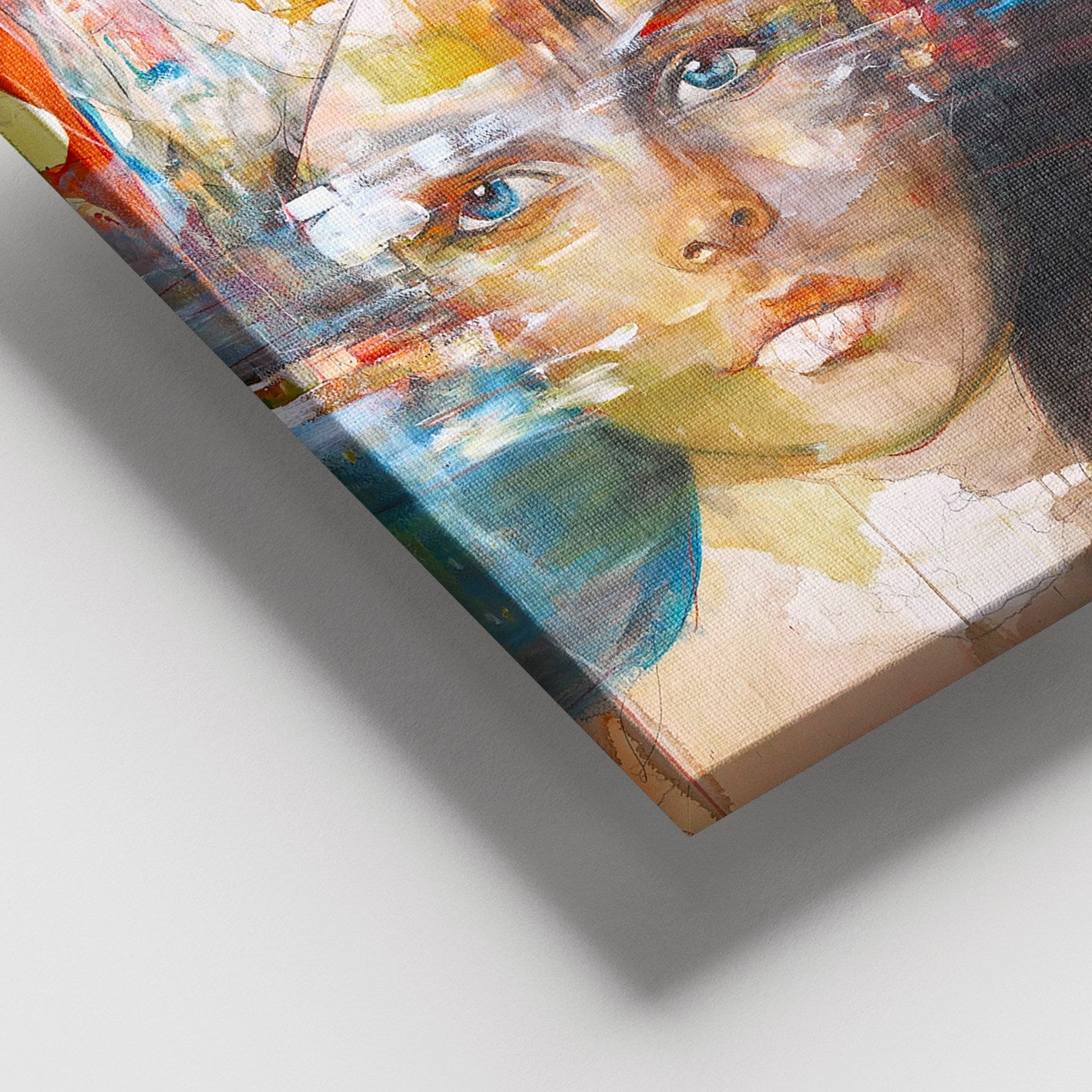 Quadro em Tela (100% Canvas) Multicolor com Moldura de Madeira (3–4 cm), 100 x 140 cm