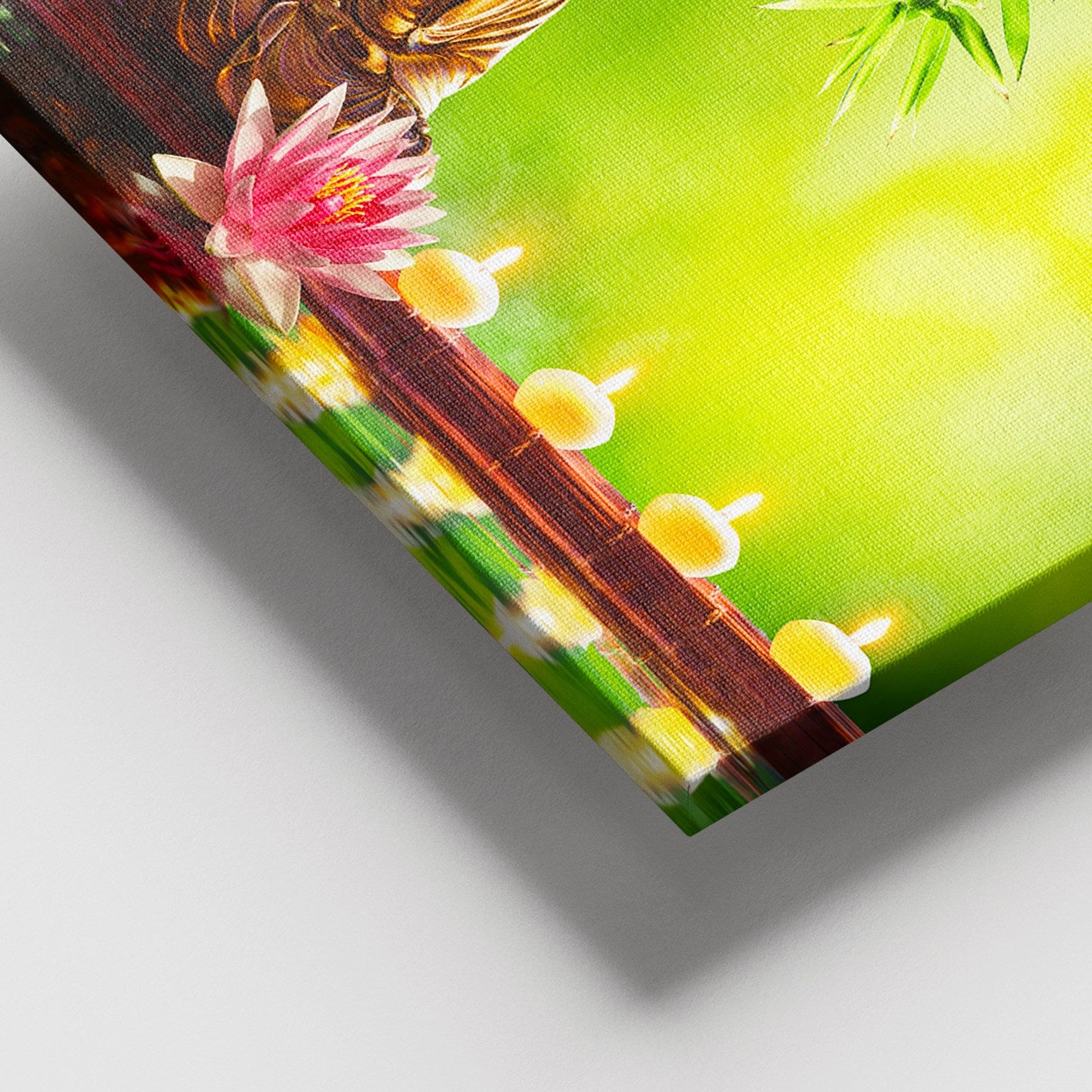 Tela Decorativa Multicolor 100x140 cm com Moldura de Madeira (3–4 cm) – 100% Canvas