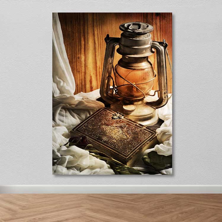 Tela Decorativa Multicolor 100x140 cm, 100% Canvas, Moldura de Madeira 3–4 cm – DEV02358100140