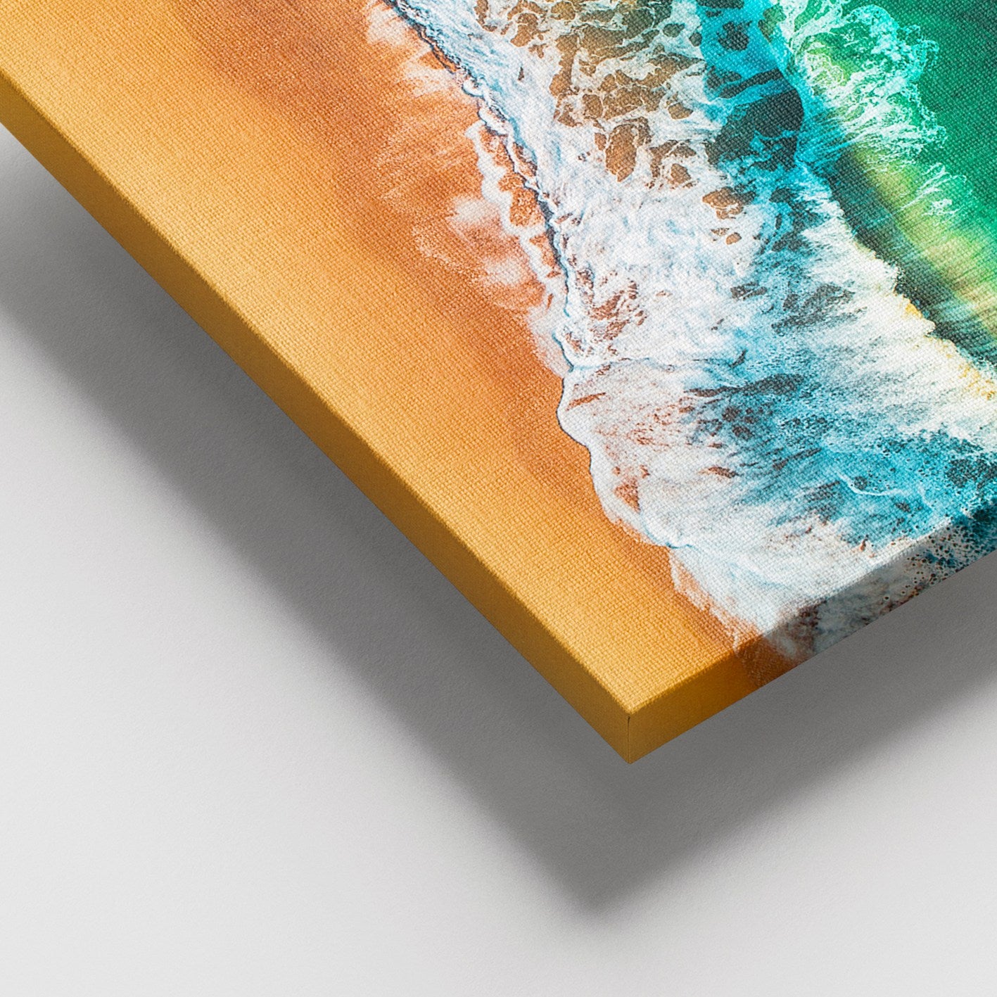 Quadro em Tela Decorativo Multicolor 100x140 cm com Moldura de Madeira (Canvas 100%)