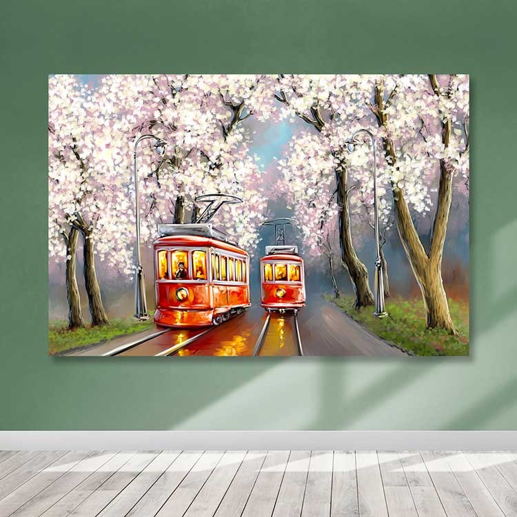 Tela Decorativa em Canvas 100% Multicolor com Moldura de Madeira (3–4 cm) – 100 x 140 cm