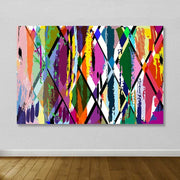 Quadro em Tela Decorativa Multicolor, 100% Canvas, Moldura 100% Madeira (3–4 cm), 100 x 140 cm – DEV02368100140