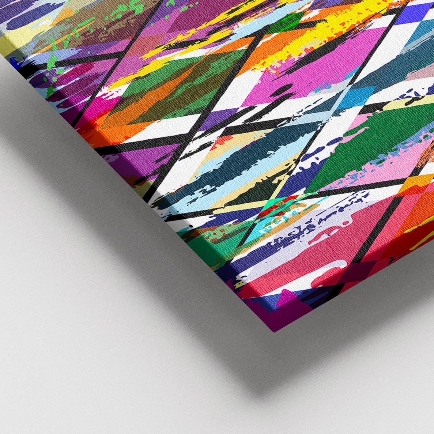 Quadro em Tela Decorativa Multicolor, 100% Canvas, Moldura 100% Madeira (3–4 cm), 100 x 140 cm – DEV02368100140