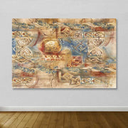 Quadro em Tela 100% Canvas Multicolor com Moldura de Madeira (3–4 cm), 100 x 140 cm