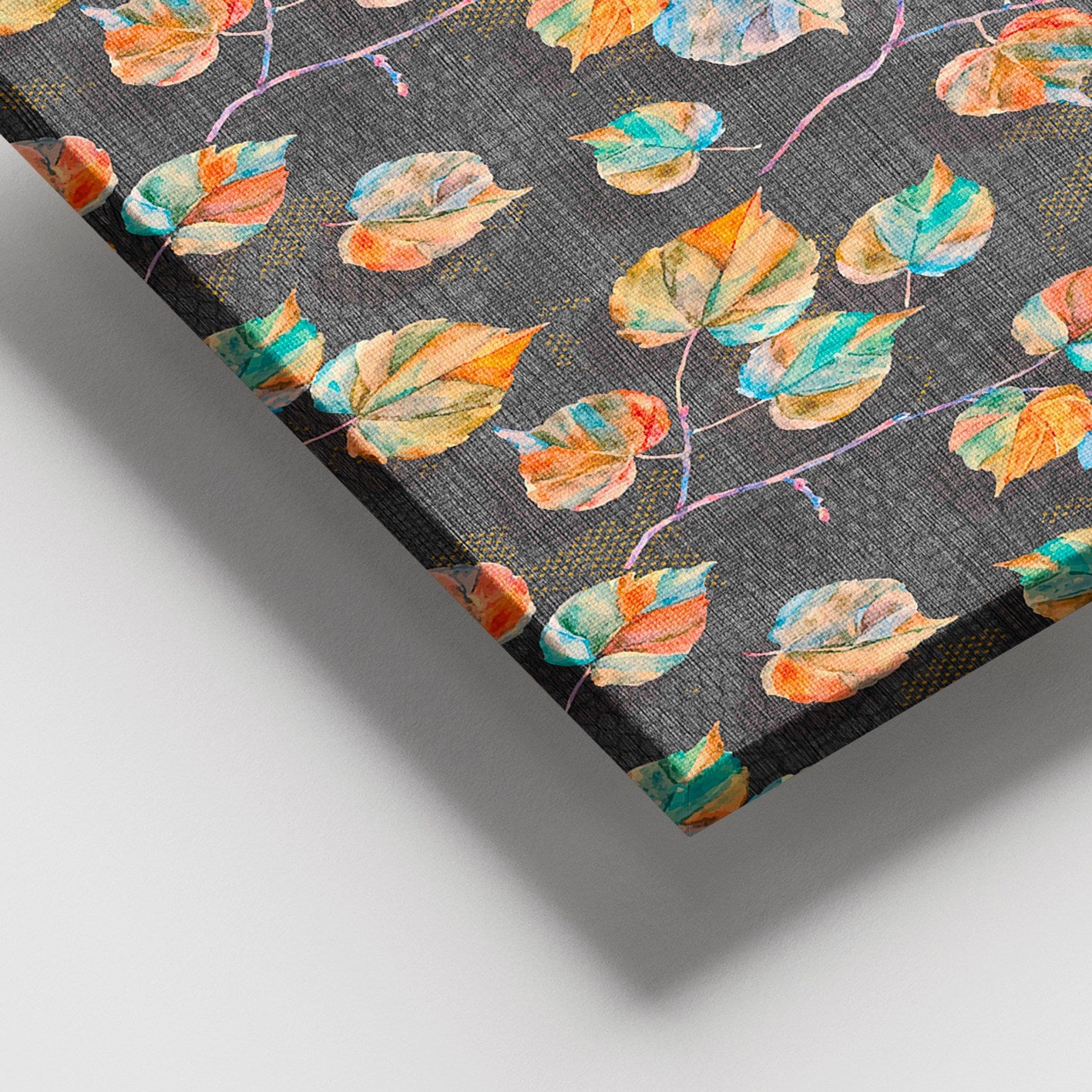 Quadro em Tela Decorativa Multicolor 100x140 cm com Moldura de Madeira (3–4 cm) – 100% Canvas