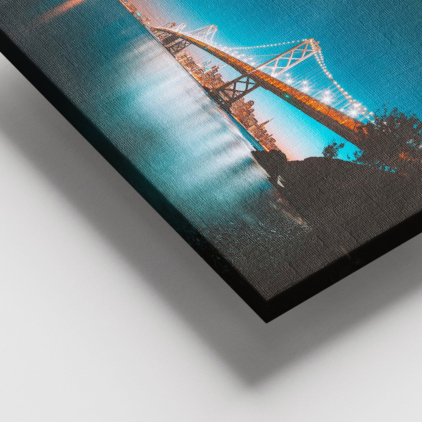 Quadro em Tela Decorativo Multicolor 100x140 cm com Moldura de Madeira (3–4 cm)