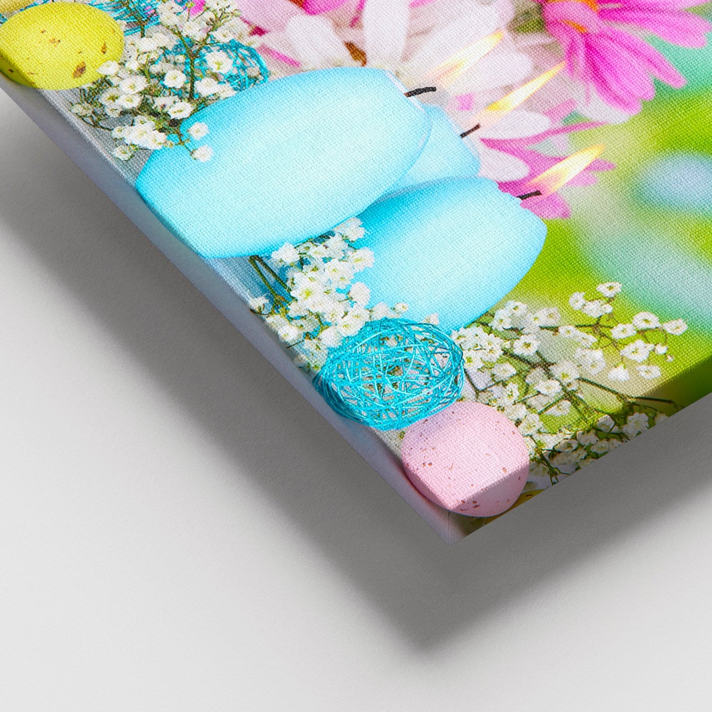 Quadro Decorativo em Tela Multicolor 100x140 cm com Moldura de Madeira 3–4 cm